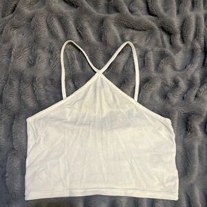 H&M Divided White Basic Top